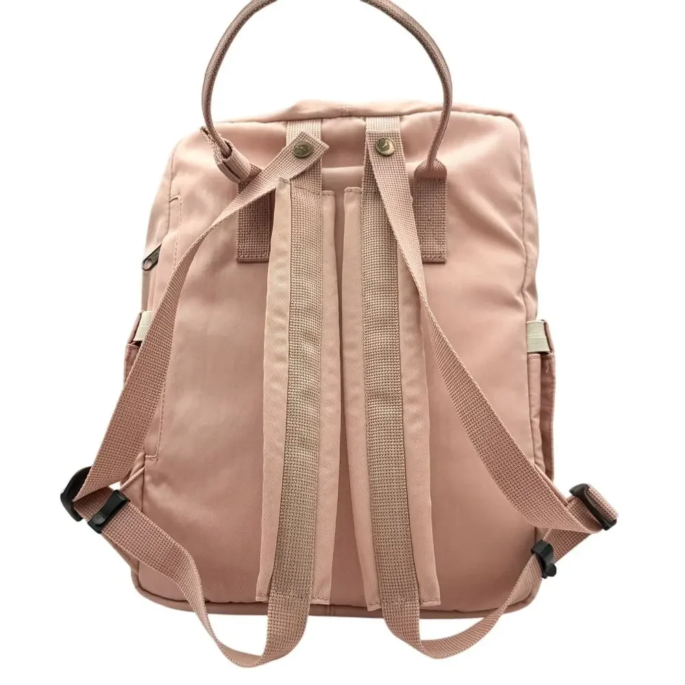 KALIDI Fancy Forest Backpack Pink Nylon Laptop School Bag with Pockets